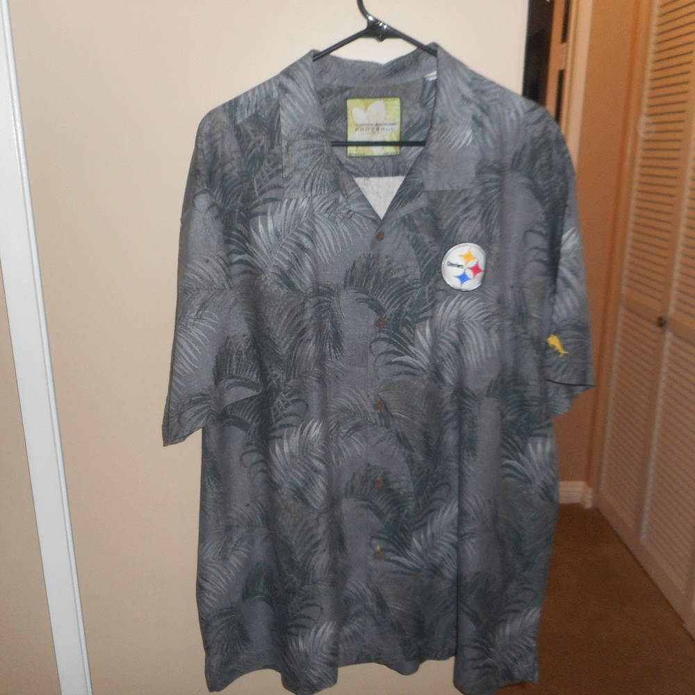 Tommy Bahama NFL "Steeler's Fez Fronds" Shirt XXL